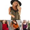 Elegant Women Summer Sleeveless Lace Mesh Loose Vests V-neck Cami Soft Tanks Top