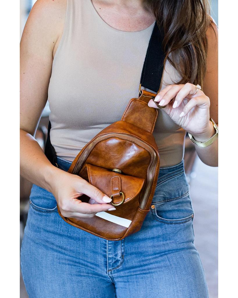 Azura Exchange Mini Rugby PU Crossbody Bag