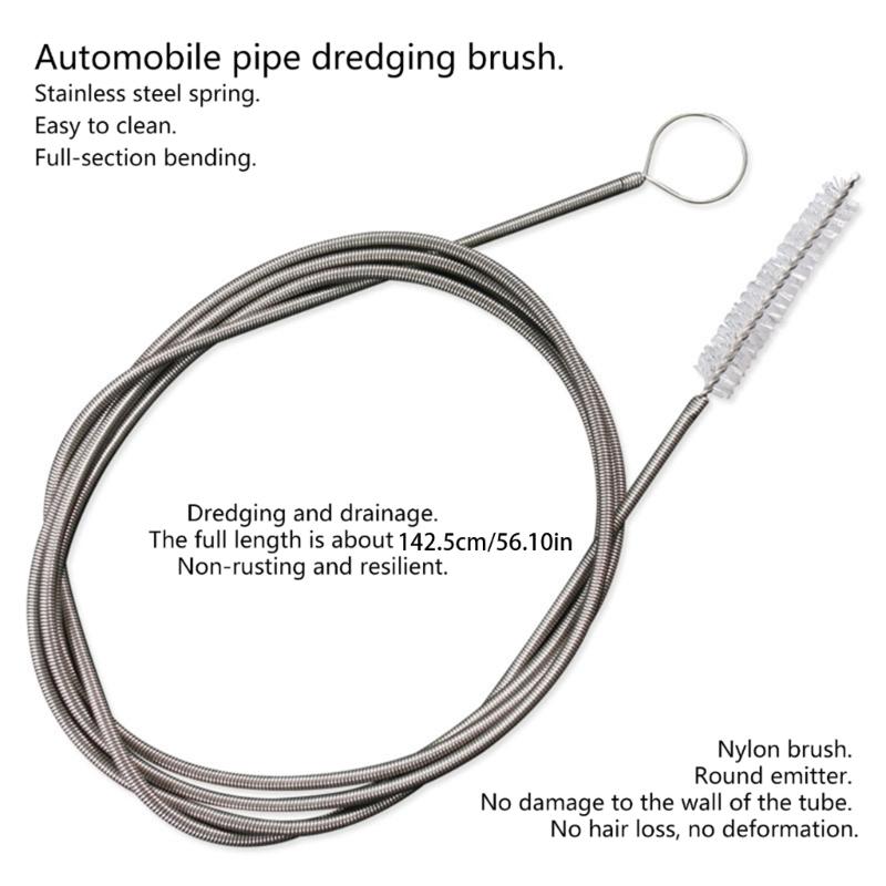 Flexible Feed Pipe Cleaning Brush Slim Drain Holes Cleaning Tool Hose Pipe Cleaning Brush Multifunctional Flexible Brush