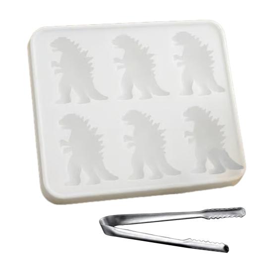 Yousheng Ice Cube Mold Silicone Dinosaur Shape Ice Shape Non-Stick Food-Grade Oven Safe Ice Mould Kitchen Gadget