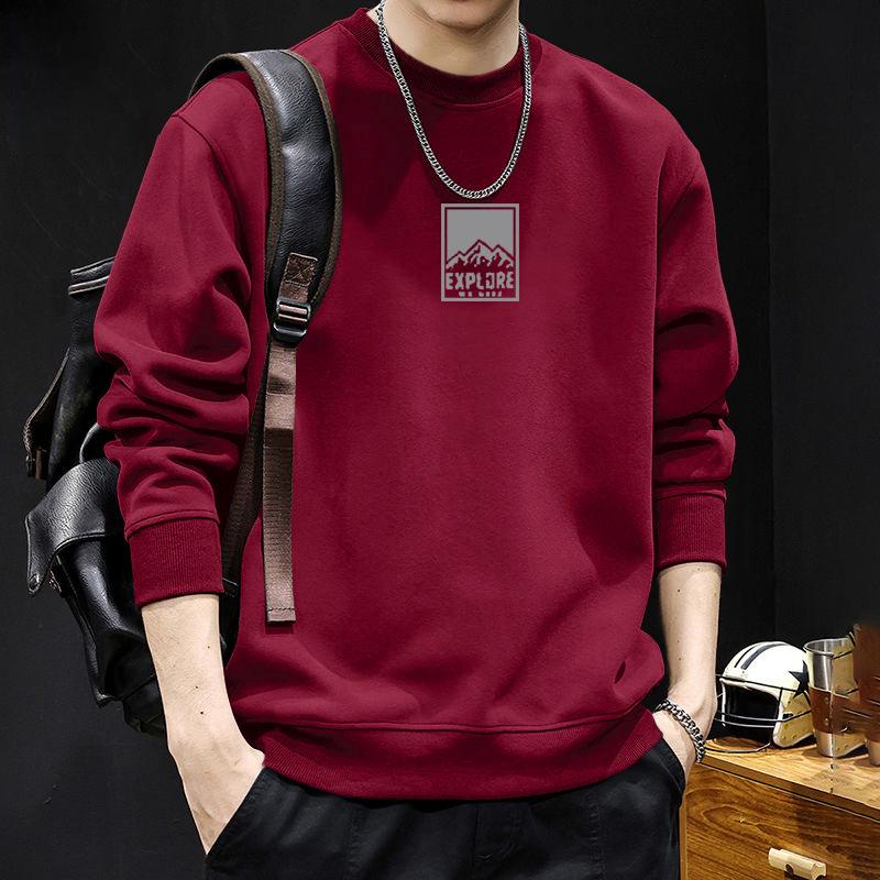 Men's Loose Trendy Round Neck Hoodie Jacket for Spring and Autumn - New Couple Outfit