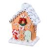 Christmas Snow House Display Store Dessert Table Window Miniature Landscape Decoration Prop Gingerbread House Christmas Gift