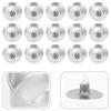 100Pcs Metal Candle Cups Tealight Tins Jars and 100Pcs Candle Wicks Cores for DIY Candle Making and Home Decors Projects