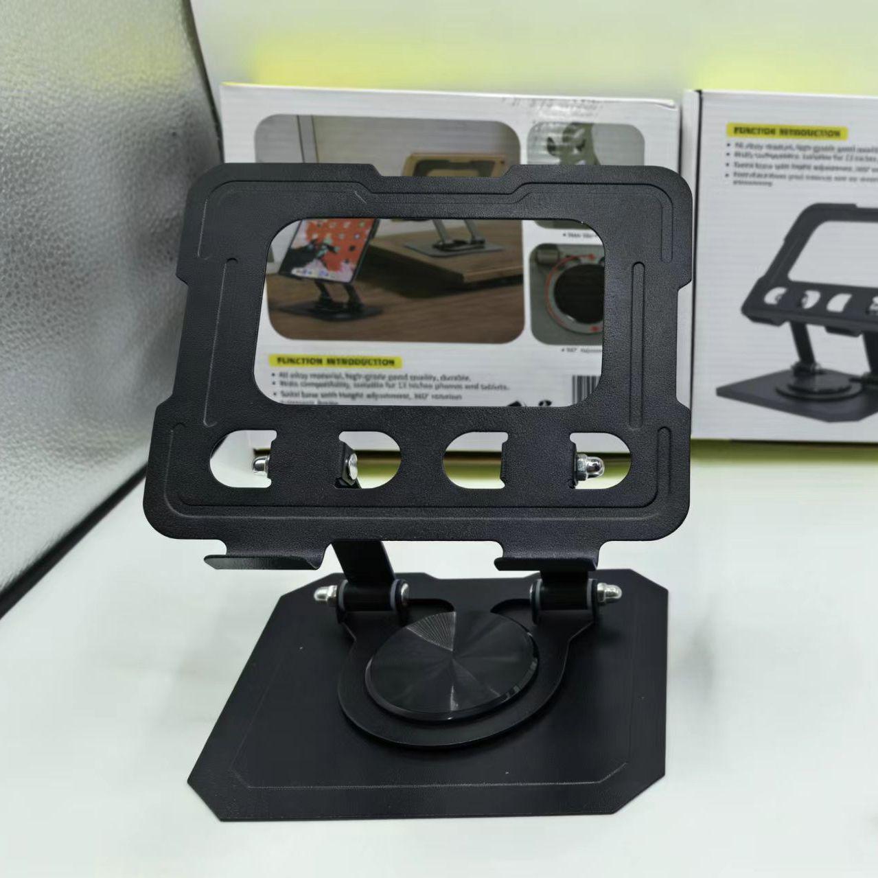 

All-Metal Rotating Tablet Stand for Mobile Gaming and Office Use чорний