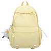 Large Capacity Student Schoolbag Solid Color Women Backpack Men Travel Backpack