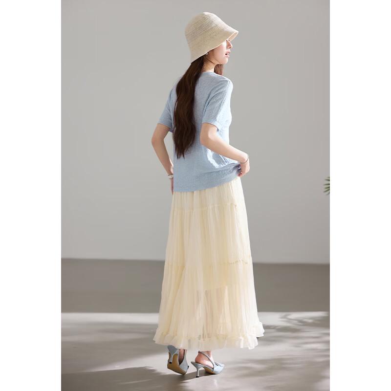 VICTORIA&VERA Slim Fit Short Sleeve Knit Top