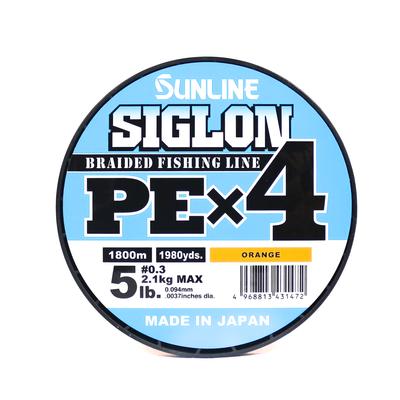 Sunline PE Line X4 Siglon 1800M PE 0,3 5LB Arancione (1472)