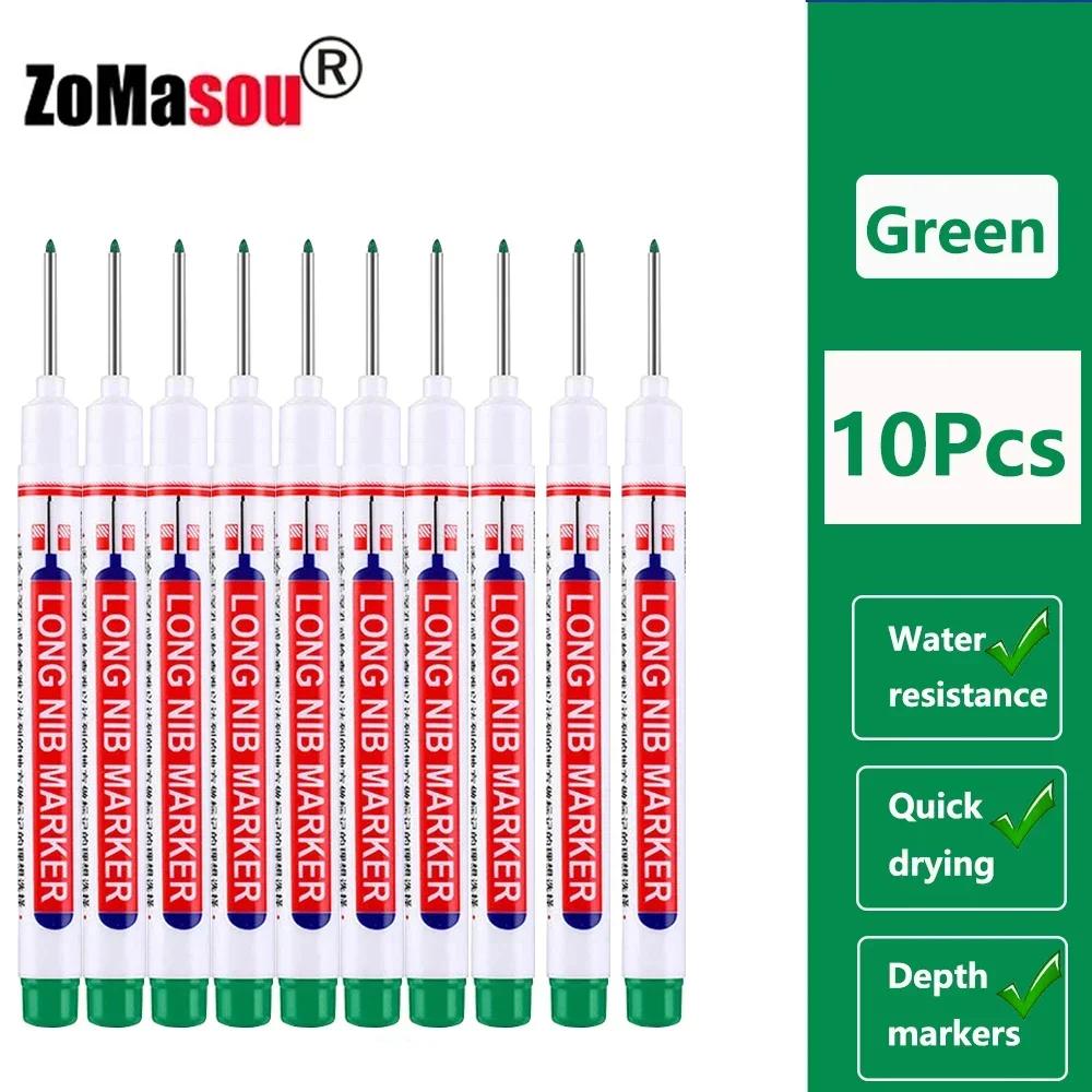 1/20/40/80Pcs Multi-purpose Long Head Markers Pen Bathroom Woodworking Decoration Waterproof Deep Hole Marker Pen Ink Wholesale