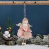 Handmade Christma Doll Ornaments Durable Xmas Angel Ornaments Funny Plush Angel Pendant  Home Decor