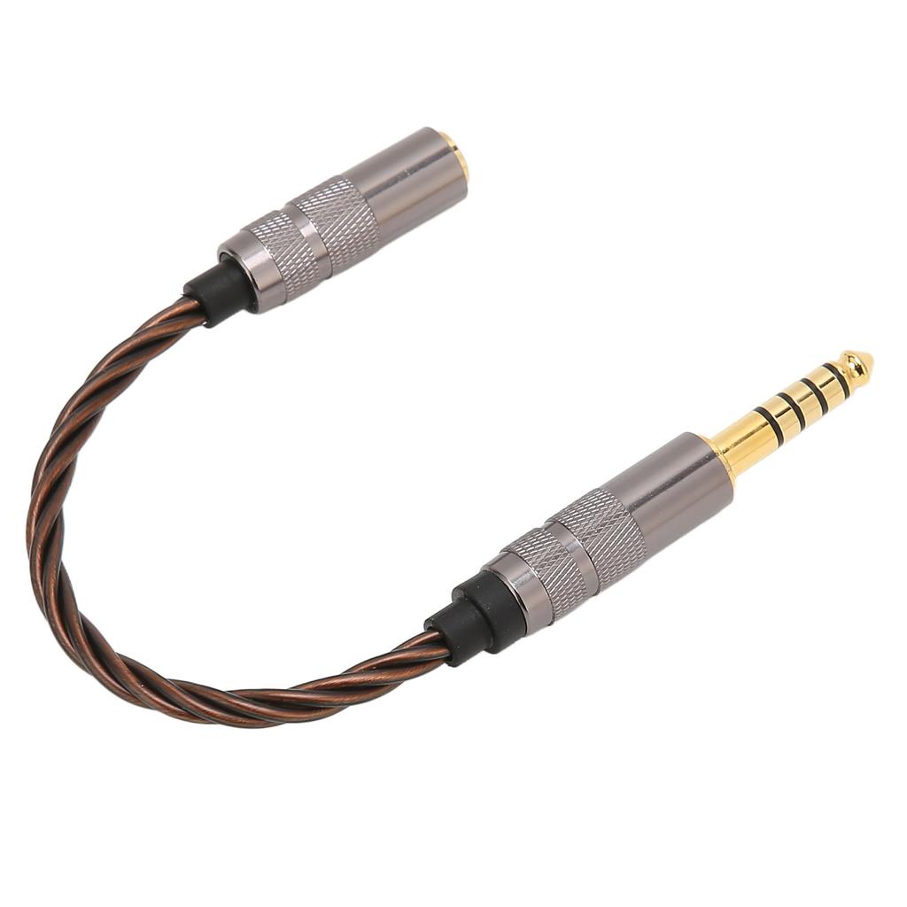 4.4mm to 2.5mm Balanced Cable Male to Female Gold Plated Plug Headphone Adapter Cable for Phones Headphones Speakers