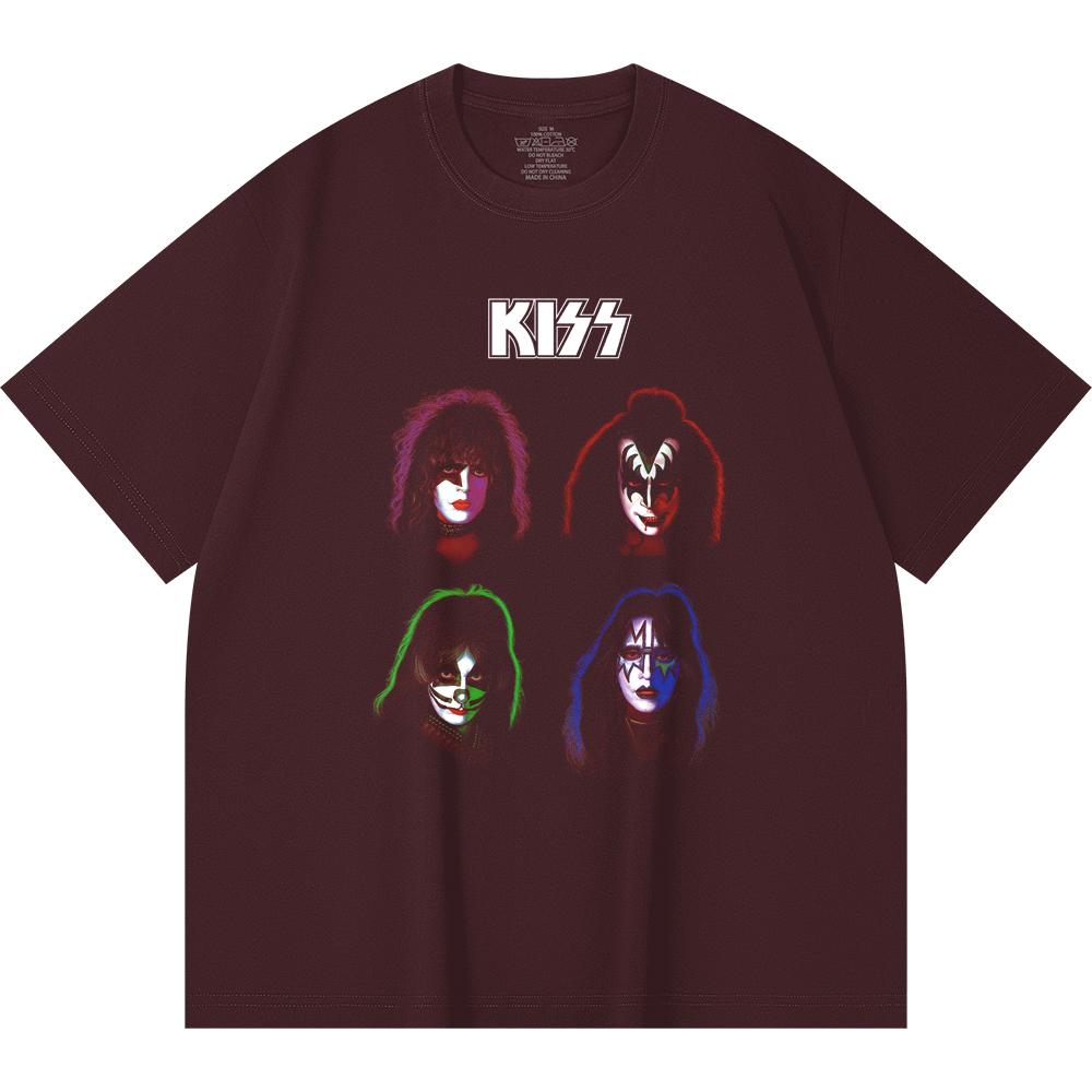 230 g/m² 100% Bavlna T-shirt Heavy Metal Rocková Kapela Tisk Populární Hudby Unisex Těžký Bavlněný T-shirt