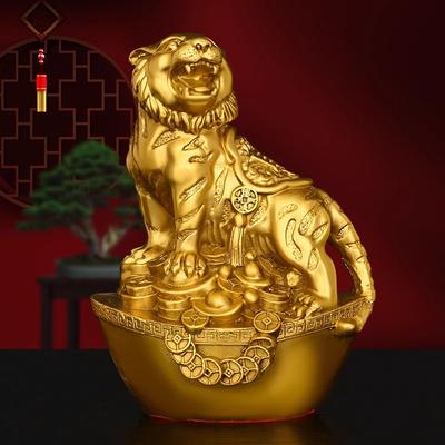 Juego de Estatuas de Latón del Zodiaco Chino - 12 Piezas Figuras de Animales Rata Buey Tigre Conejo Dragón Serpiente Caballo Cabra Mono Gallo Perro Cerdo