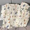 Bear Wind Cloud Cotton Doll Collar Lace High Value Pajamas Women'S Summer Short Sleeve Three-Piece Set