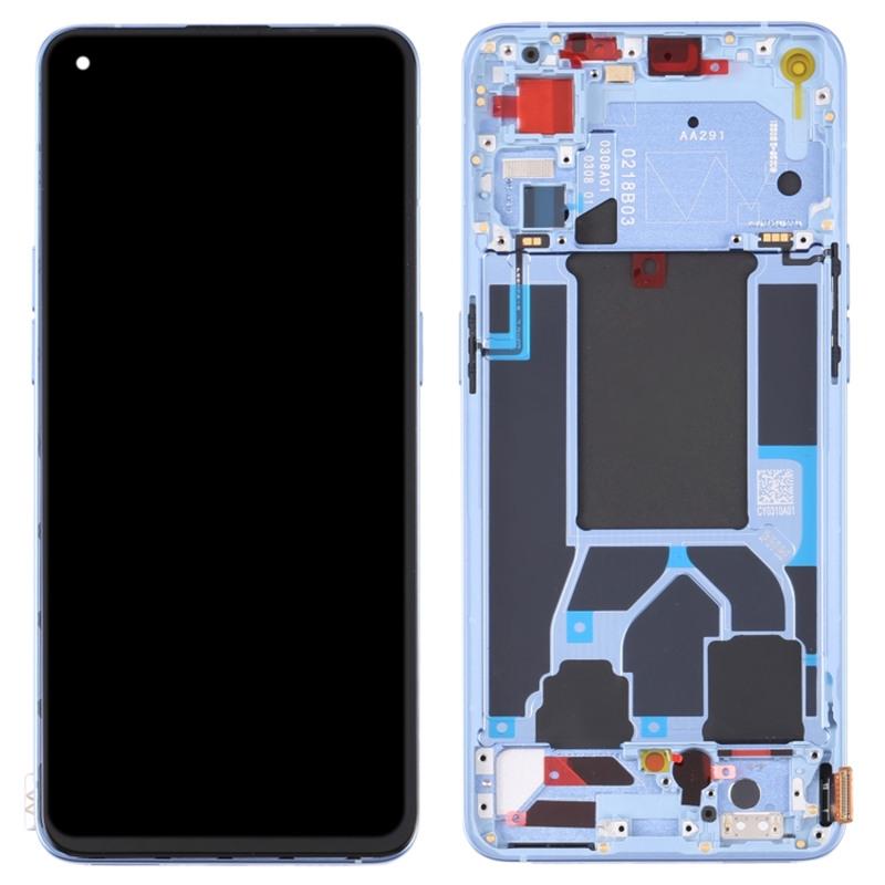 For Oppo Reno7 Pro 5G CPH2293 OEM Grade S AMOLED Screen and Digitizer Assembly+Frame Part (without Logo)