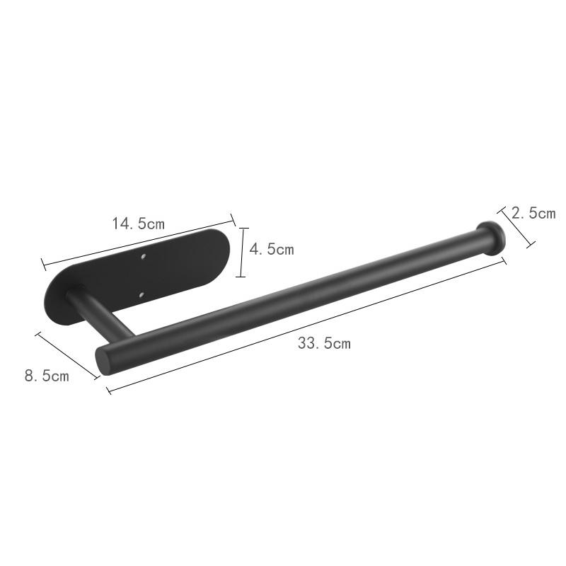 Adhesive Punch-free Toilet Roll Paper Towel Holder Organizer Wall Mount Storage Kitchen Bathroom No Drill Tissue Dispenser