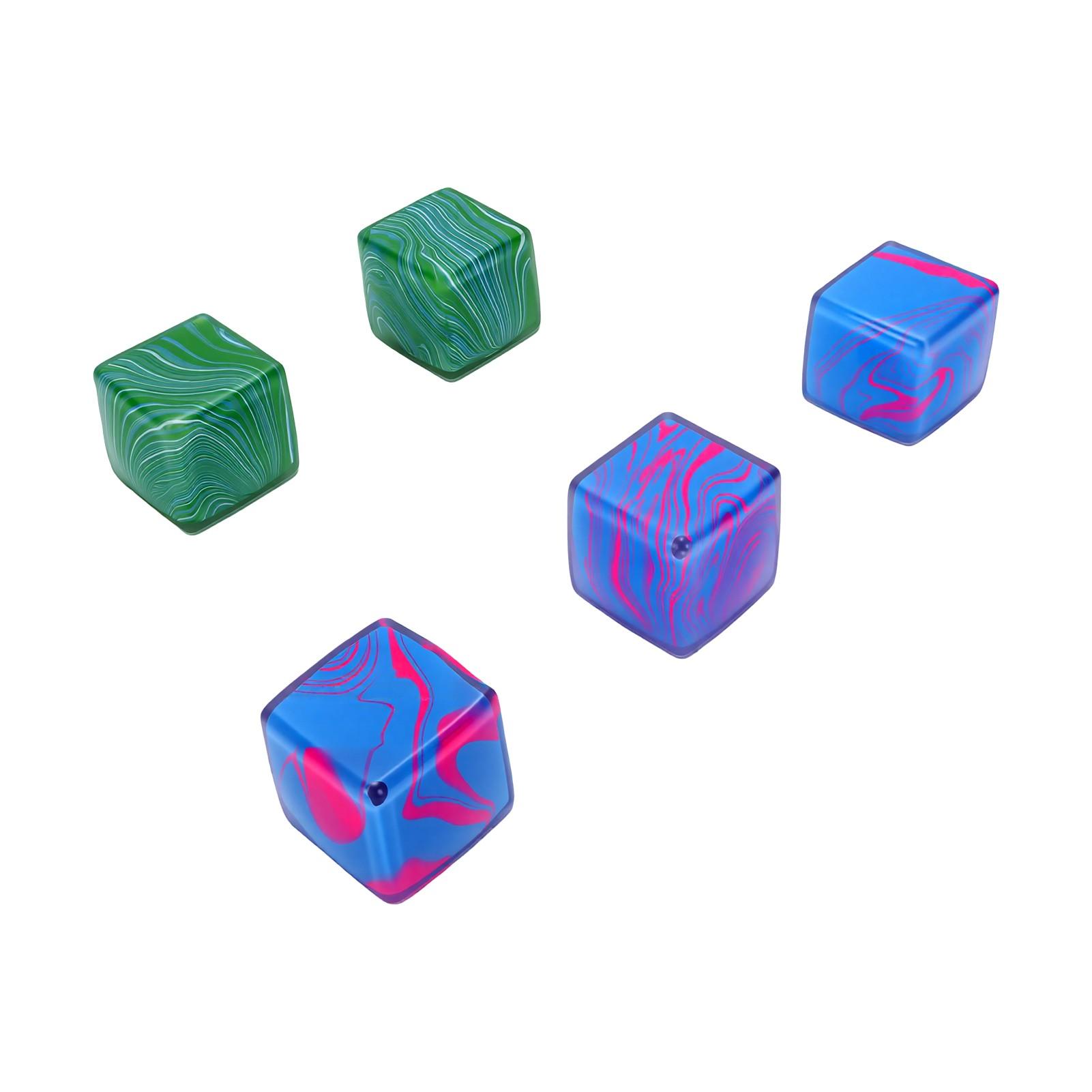 5PCS Cube Squeeze Toy Unique Pattern Soft Cube Fun Squeeze Sensory Ball for Party Travel Home