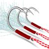 10pcs Ishini Hair Hook with Barbs, High Carbon Steel Single Hook, Bright Wire Boat Fishing Hook, Feather Hook