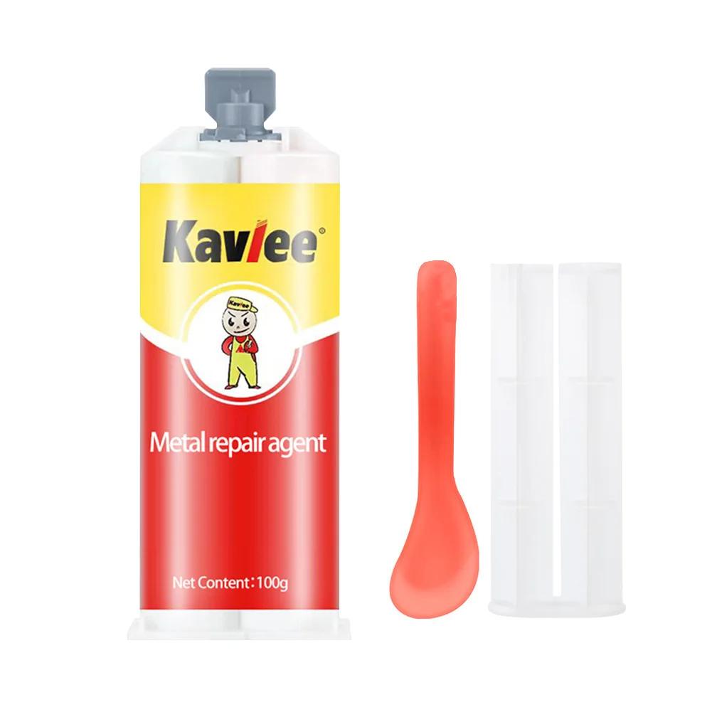 100-20ml High Strength Bonding Sealant Metal Repair Adhesive Metal Weld Seam Adhesive Heat Resistance Strong Casting AB Glue