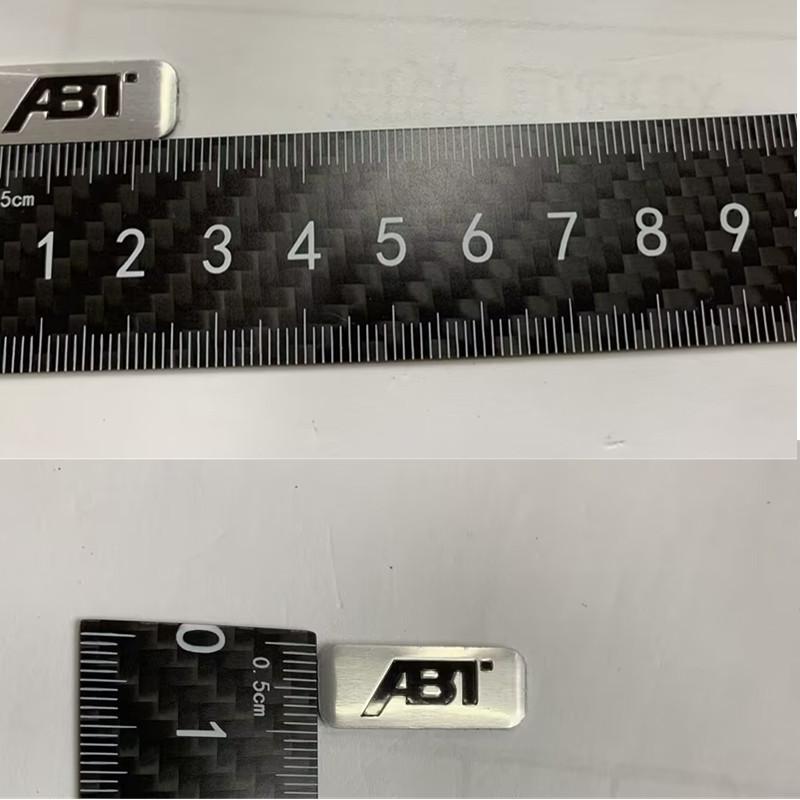 3pcs Metal Sticker Interior Steering WheelInstrument panel control panel steering wheel Sticker Badge Styling Decals For ABT