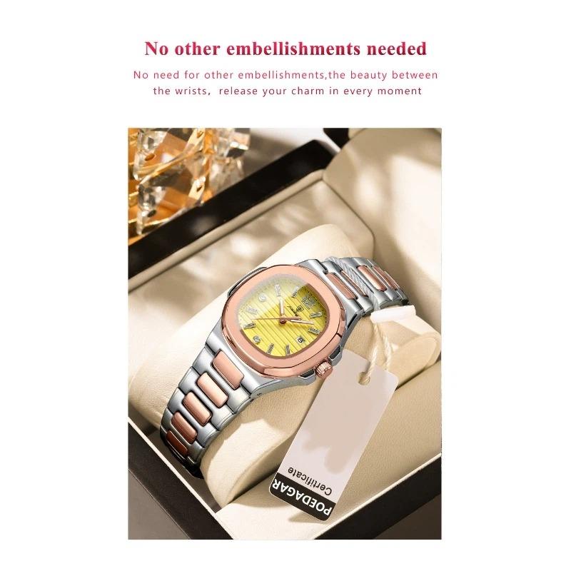 POEDAGAR Luxury Woman Watch Sports Quartz Ladies Watch for Women Waterproof Luminous Date Female Clock Dress Watches+box