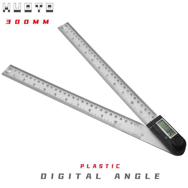 HUOTO Digitaler Winkelmesser: 360°-Lineal aus Edelstahl für die Holzbearbeitung