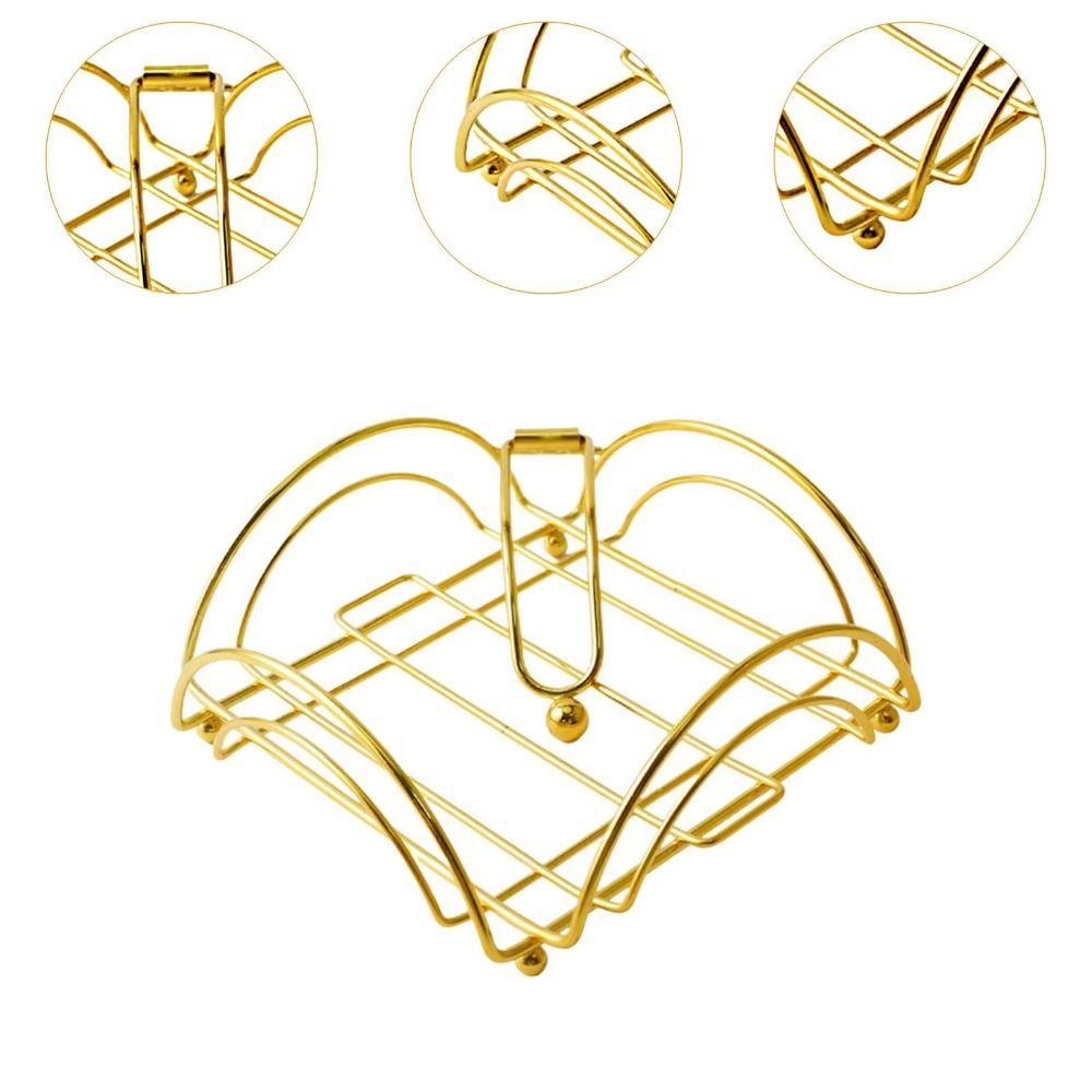 Square Shape Desktop Paper Dispenser Modern Iron Art  Tissue Rack Napkin Tray  Home Kitchen