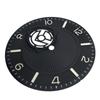 36.5mm Dial NH38 Watch Dial Replacement Steel Green Suitable For NH38 Automatic Movement Watch Accessories For WatchMaker