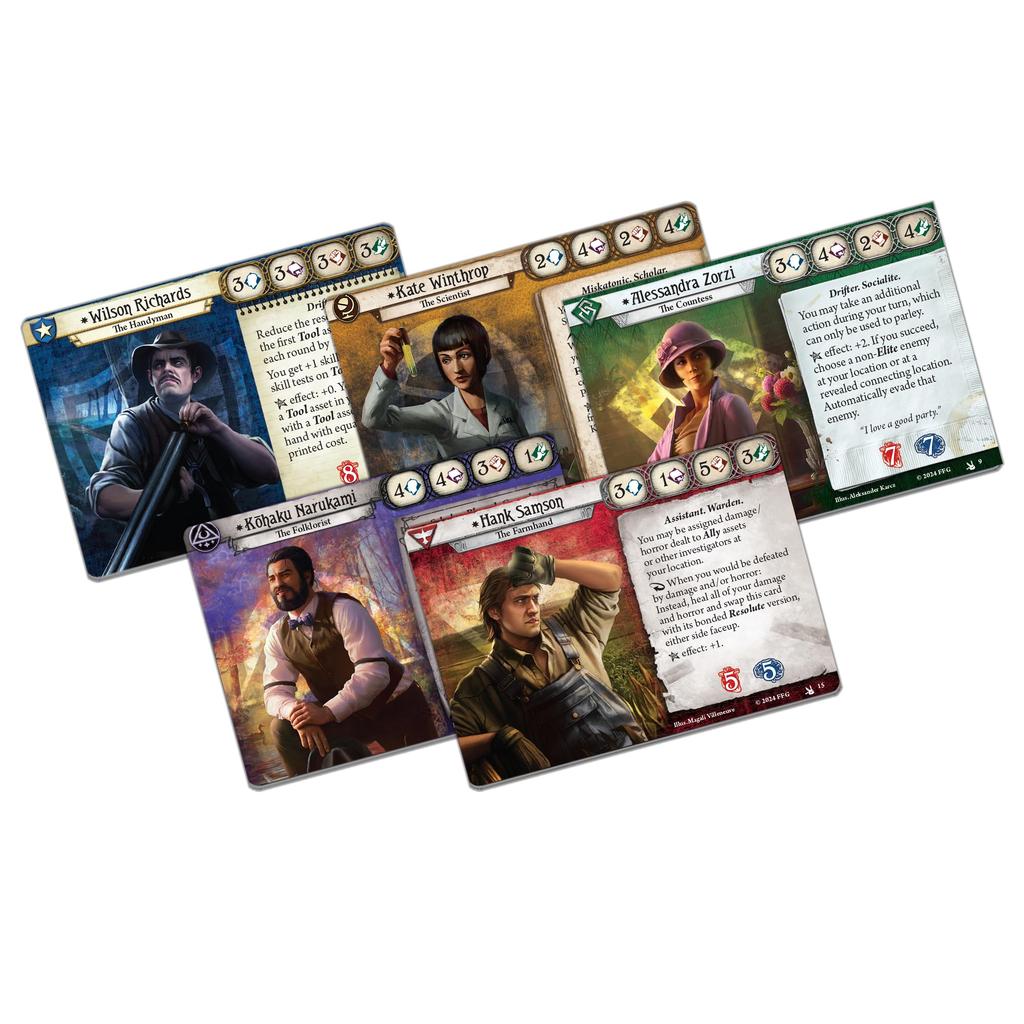 Asmodee Arkham Horror The Card Game The Feast of Hemlock Vale Investigators Expansion Face the Horrors of the Lovecraftian Ages Hours - Unknown, Co-op
