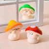 Mini Resin Mushroom Figurines Cute Miniature Mushroom Crafts Small Fairy Garden Ornaments for Lawn Bonsai Decoration Home DIY Micro Landscape