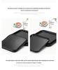 Black Melamine Japanese Sushi Tray - Long Shallow Plate for BBQ & Food Arrangement