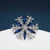 Korean Style Christmas Brooch Snowman Christmas Tree Brooch Cute Enamel Rhinestone Brooches  Girls