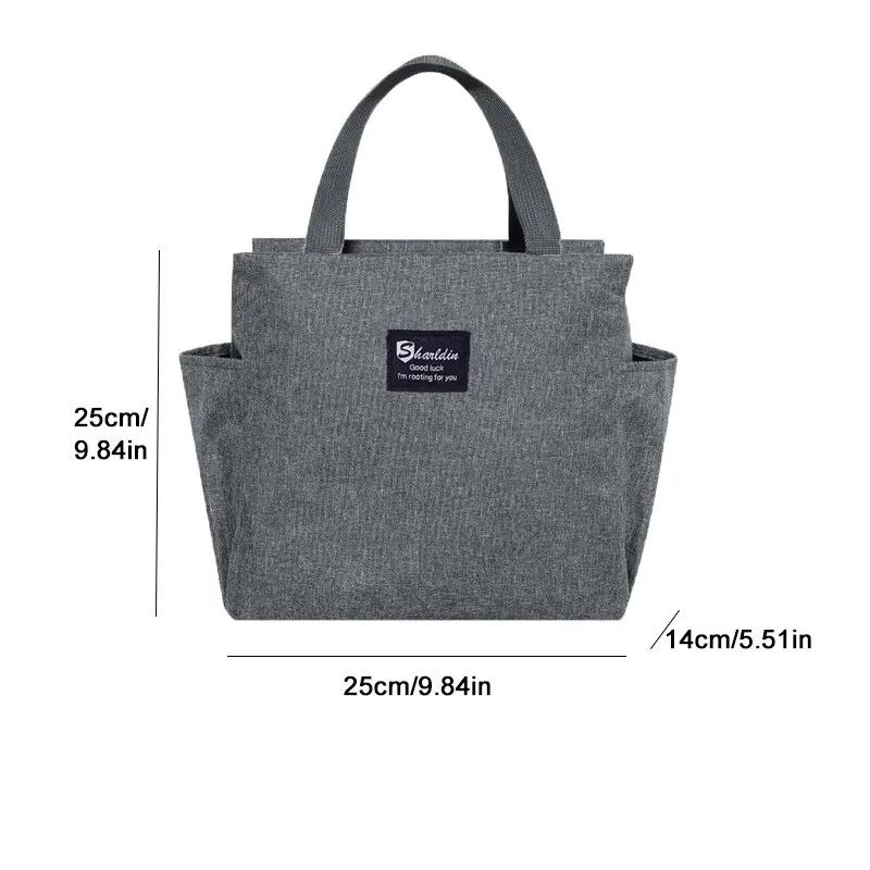 Borsa Termica Multifunzione ad Alta Capacità Impermeabile in Tessuto Oxford Portatile con Cerniera Borsa Pranzo Termica per Donne Lunch Box Borsa per Cibo da Picnic