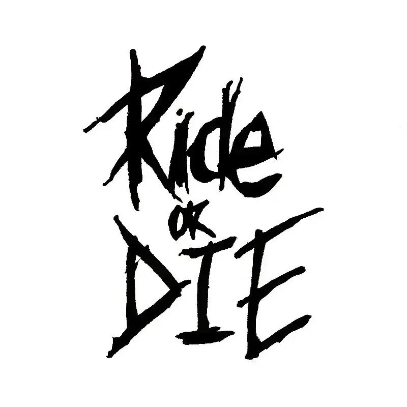 Adesivo Telaio Bici MTB Ride or Die Adesivo Tubo Orizzontale Decalcomanie Bicicletta Adesivi Decorativi Telaio Adesivi Bici Decalcomania Bici