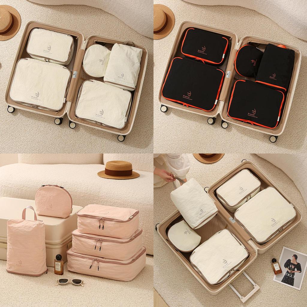 Travel Organizer Set With Nylon Material For Casual Trip And Packing Efficiency