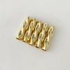 Gold-Plated Twisted Hollow Copper Tube for DIY Jewelry & Clothing Accessories