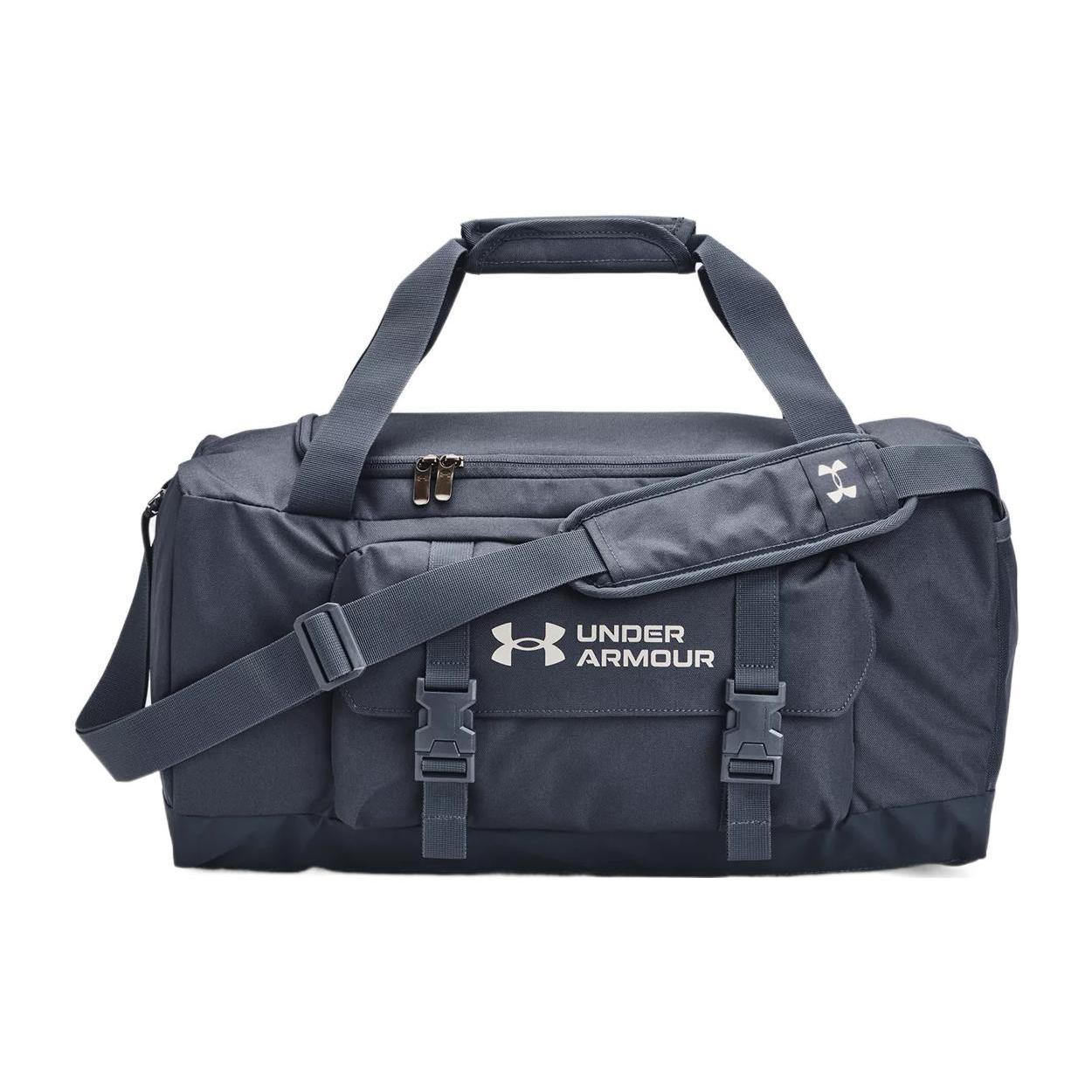 

New Under Armour Gametime Polyester Handbag Shoulder Bag Crossbody Bag Travel Bag Gym Bag Small Size Unisex Downpour Gray 1376466-044 50.3*24.9*26.4CM