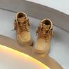 Retro Kids Outdoor Short Boots Spring Autumn Girls Tassel Ankle Boots School  Causal Children's Platform Leather Boots