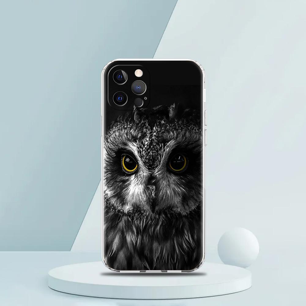 Animal Lion Wolf Tiger Case for iPhone 16 15 14 13 12 Pro Max Cover Transparent Soft for iPhone 11 Pro Max 7 8 Plus XS XR Bags