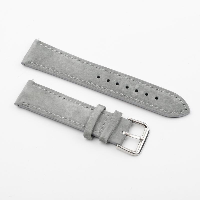 Handgemaakte Steken Suède Leer Horlogeband 18mm 19mm 20mm Zachte Vintage Horlogeband Snelwissel Vervangend Polsbandje voor Mannen Vrouwen