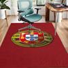 Portugal flag Polyester Carpet, Soft Indoor Mat for Office Chair, Living Room, Computer Desk - Decorative Home Office Rug Design