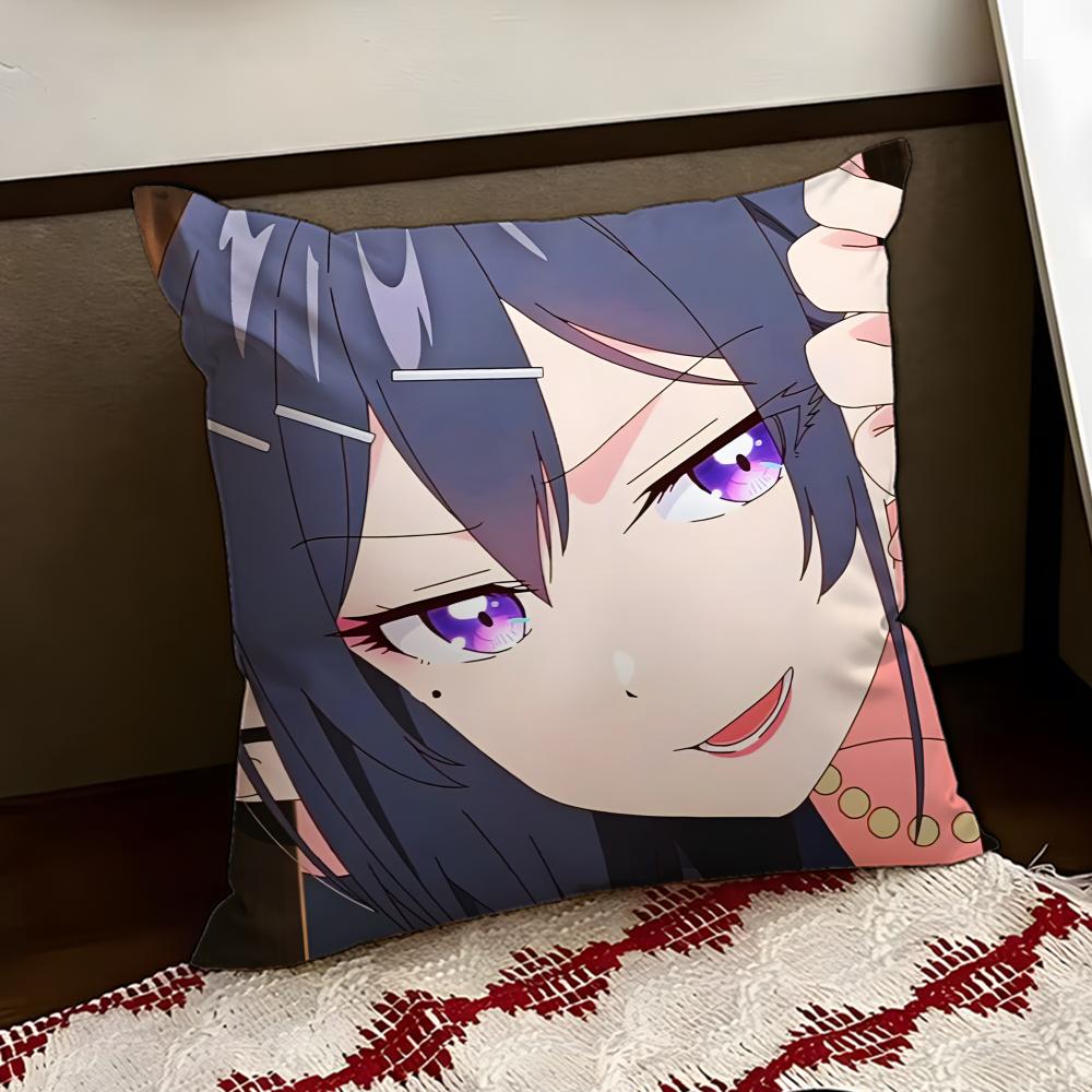 Anime SSasaki and Peeps Cushion Cover Reversible Soft Durable Pillow Cover Home  Car MultiScene Use for Daily Comfort