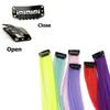 LUPU 55CM Synthetic Strands Of Hair On Hairpins Long Straight Hair Extension Colorful Hair Clip Girl Natural Rainbow Hair