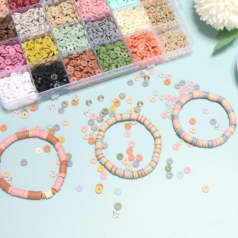 Diy Educational Handmade Toys 6Mm Soft Pottery Sliced Clay Beads Jewelry Making Handmade Bracelets Necklaces Jewelry Sets