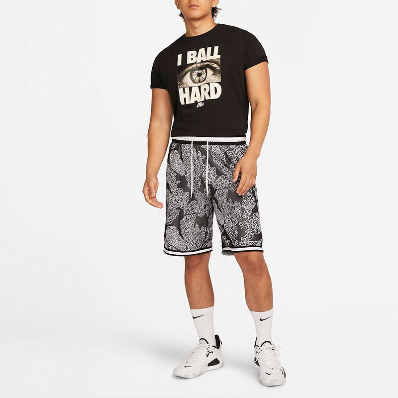 Nike Dri-FIT DNA Printed Quick-Dry Comfortable Loose-Fit Basketball Shorts Men Bottoms Black FB6929-010