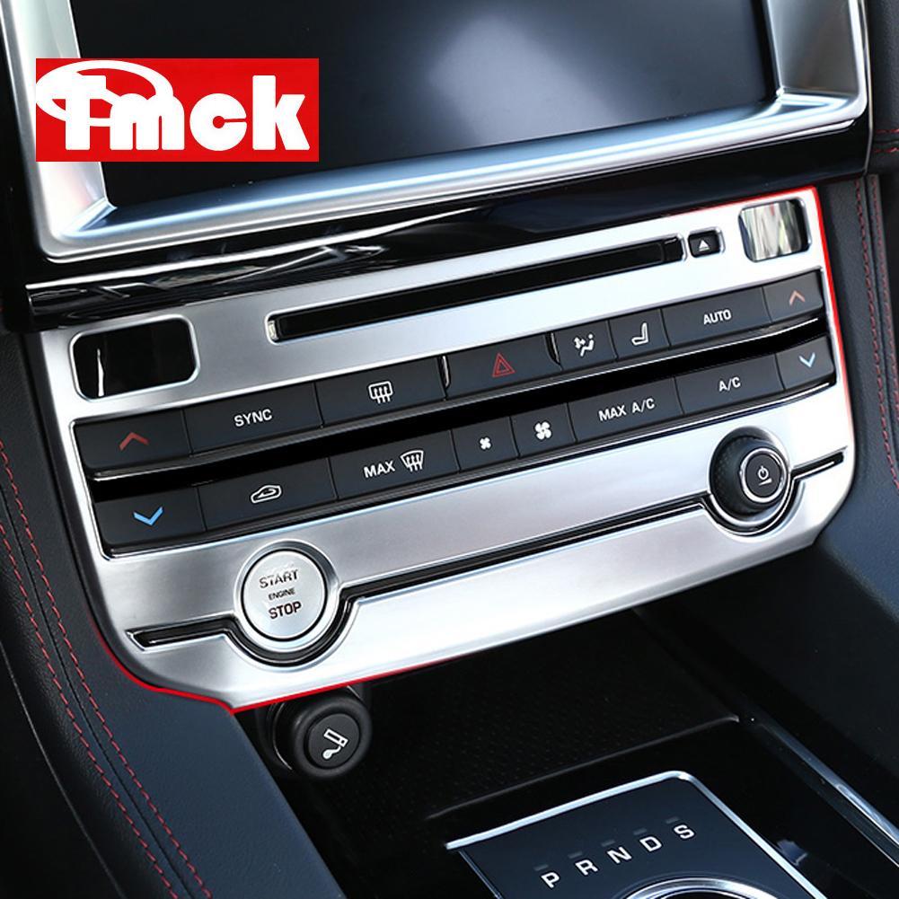 For Jaguar F-Pace f pace X761 XE/XEL X760 XF/XFL X260 Car Accessories Central Control Air Conditioning CD Mode Cover Trim Panel SS3