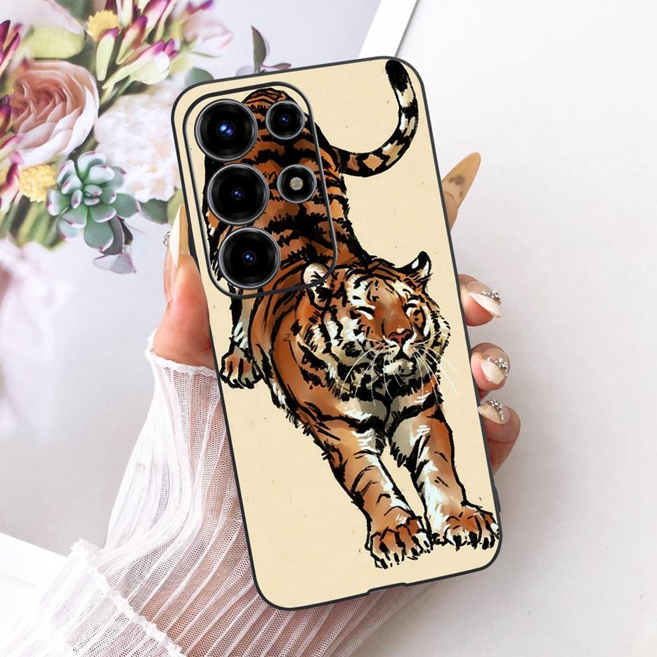 For Itel Super 26 Ultra Case S688LN Cute Lion Fashion Painted Cover Soft TPU Phone Case For Itel S26 Ultra Super 26Ultra 5G Bags