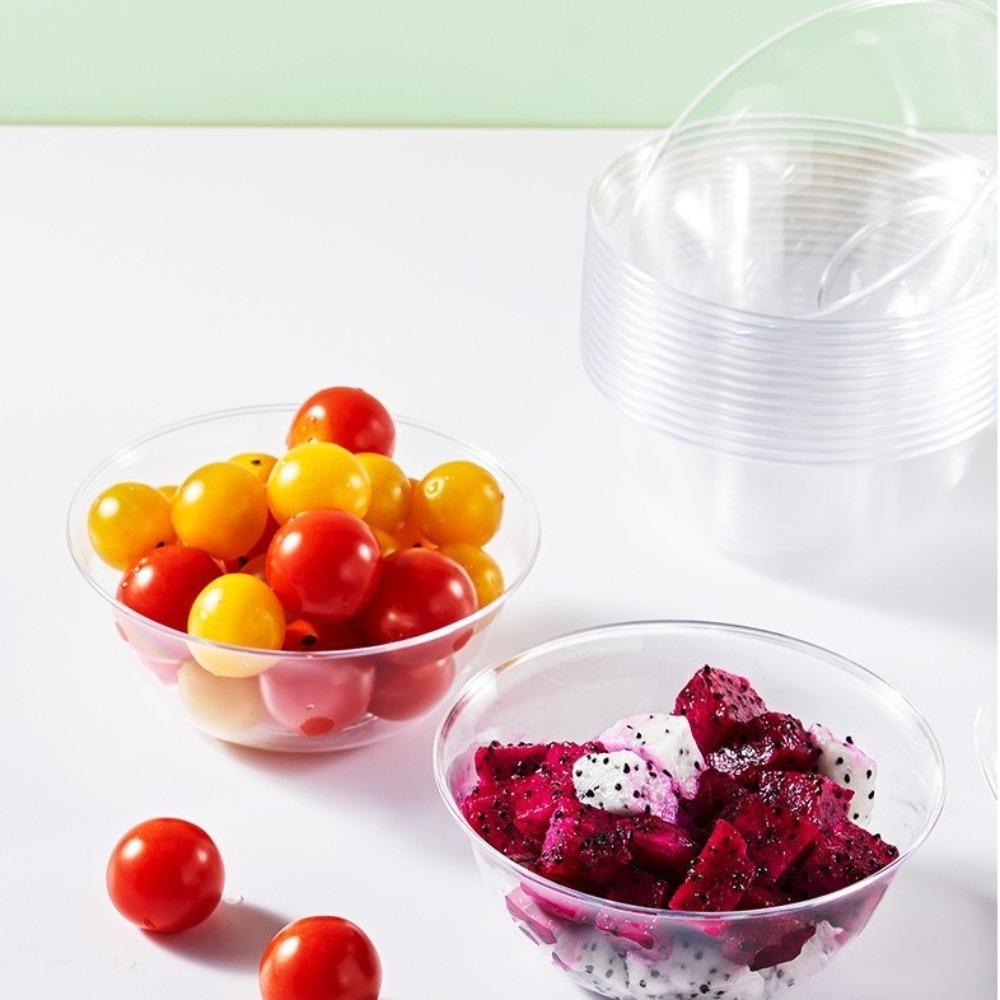 25PCS Bol de prânz de unică folosință gros, transparent, pentru oală fierbinte, bol de supă de calitate alimentară