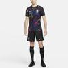Nike Splatter Print Full Print Short Sleeve Soccer Jersey 2022/23 Season Men Tops Black DM9710-010