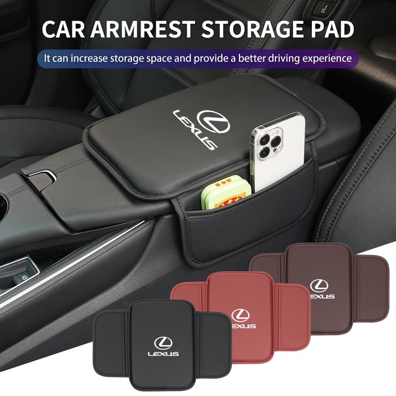 Car Armrest Cushion Console Protector Cover Elbow Storage Pad For Lexus UX250h RX450h CT200h RX400h NX300h RX350 RX300 GX470DP9