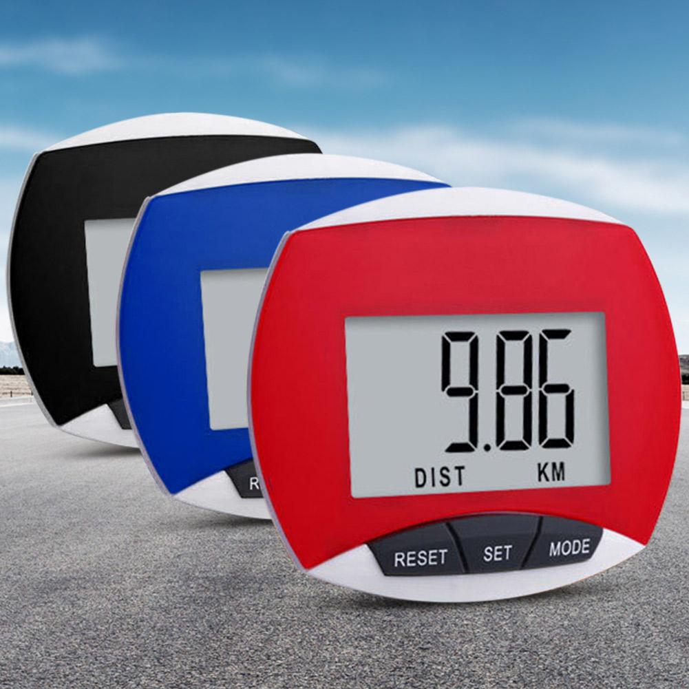 Walking Step Counter Built-in Clip Walking Distance Step Pedometer LCD Display Multi-Function for Men Women Kids Adults Seniors